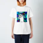 あおちゃぽこのぽこにゃんと花 Regular Fit T-Shirt