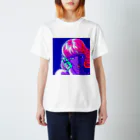 YASUHIRO DESIGNのパープルガール Regular Fit T-Shirt