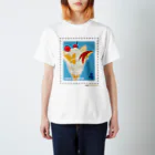 Quatre Illustrationのキャトル切手_フルーツパフェ Regular Fit T-Shirt