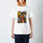 おかゆ帝国のステッカーボムアート Regular Fit T-Shirt