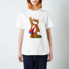 Doodle の行ってきますのくまえる Regular Fit T-Shirt