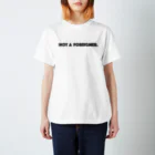 mincora.の外人ではない NOT A FOREIGNER.　- black ver. 01 - Regular Fit T-Shirt