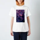 うめちゃんショップの紫色の紫陽花 Regular Fit T-Shirt