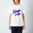 macaronマカロン🍯のbanga banga ロゴ　パープル Regular Fit T-Shirt