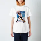 やまびこやまのギターガール(B01)002 Regular Fit T-Shirt