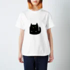 ねこちやのてとしっぽつきくろねこちTee スタンダードTシャツ