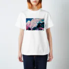 honami kawaiの筆跡、光 Regular Fit T-Shirt