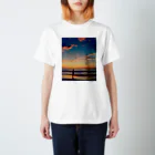 nature_photo SHOPのSunset  Beach スタンダードTシャツ