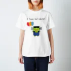 いかめし店舗のI love holidays! ふらんけん君 Regular Fit T-Shirt