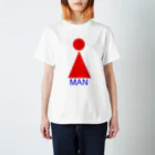 ぷらんく-triangle-のMAN?Tシャツ スタンダードTシャツ