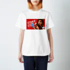 鹿児島弁Tシャツ「オモシテガ」のコケコラTシャツ スタンダードTシャツ