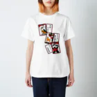 くいなの母の 沖縄花札(猪鹿蝶) Regular Fit T-Shirt