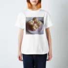 aaask_weaveのおやつですよ！　蒸しパンお食べ Regular Fit T-Shirt