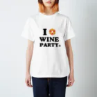 wine-partyのI love wine party スタンダードTシャツ