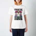 office SANGOLOWのTRICKY TWINZ 2 _blue glassed スタンダードTシャツ