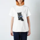 ごろにゃんの黒猫パーカーくん スタンダードTシャツ