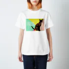 サビ猫あんずのサビ猫あんず catch me if you can  スタンダードTシャツ