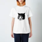 ねこはち🐾イラストレーターののんびり大福猫 スタンダードTシャツ