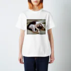 momoの猫「てつじ」ばんざい Regular Fit T-Shirt