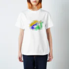 KuensqN(くえんさん)🎠🎪の三色 Regular Fit T-Shirt