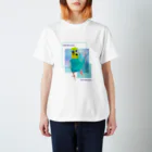 むーむー小屋のちびちゃんです！セリフ付きパステルカラー背景 Regular Fit T-Shirt