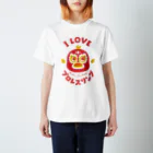 らぶぷろ圧ショップの「チキどんマスク」Tシャツ（RED） Regular Fit T-Shirt