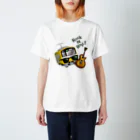 Train Kids! SOUVENIR SHOPの黄色い電車 「 音楽大好き ! 」 スタンダードTシャツ