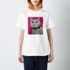 aomanecoのしろねこちゃん Regular Fit T-Shirt