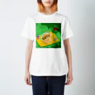 ぽきゅるやさんのタコスわん🌮🐶🐙日向ぼっこ Regular Fit T-Shirt