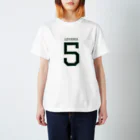 レバンガ☆SAPPOROのナンバーTシャツ(#5 mickey)淡色 スタンダードTシャツ