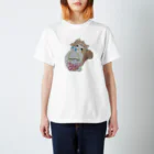 berry candyの花冠にゃんこちゃん♡ Regular Fit T-Shirt