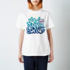 FOXY COLORSのNew Jack Swing blue  Regular Fit T-Shirt