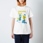 cocono fest. 公式SUZURIショップのmasuda mikuコラボTシャツ（イエロー×ブルー） スタンダードTシャツ