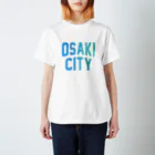 JIMOTOE Wear Local Japanの大崎市 OSAKI CITY　ロゴブルー Regular Fit T-Shirt
