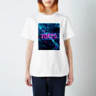 CapybaracoupleのSynthwave 東京夜景 スタンダードTシャツ