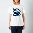 yamada john manamiの青ヘビくん黒ヘビちゃん Regular Fit T-Shirt