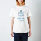 kg_shopのKEEP CALM AND BREAD CLIP [ライトブルー] スタンダードTシャツ