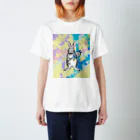 Mock’n Rollのうさリンピック代表選手 モック(テニス)背景ありver. Regular Fit T-Shirt