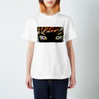 i-specのネオン風の顔 Regular Fit T-Shirt