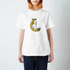 福モウフのネコとバナナ Regular Fit T-Shirt