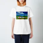 GALLERY misutawoの草原の飛行機 スタンダードTシャツ