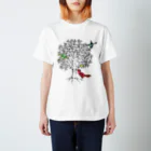 その　ふぃりあ　うーにかのbird tree Regular Fit T-Shirt