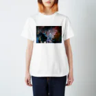 lotus_6のSpace German shepherd-MKⅠ-W スタンダードTシャツ