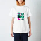 Vibin Designsのシーザーネオンローマコロシアムステッカー  おもしろ   写真  スタンダードTシャツ