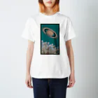 shi-chi Labo graph(詩一）の造花札シリーズ【芒に土星】 スタンダードTシャツ