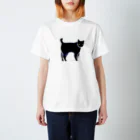 miiyaの三居屋のa piece of animation にじいろの黒ねこ TTTh Regular Fit T-Shirt