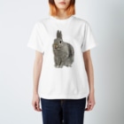 いきもの大好き！ほほえみフレンズのもっと遊びたいウサギさん Regular Fit T-Shirt
