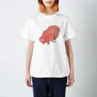 和もの雑貨 玉兎の百鬼夜行絵巻 赤い妖怪【絵巻物・妖怪・かわいい】 Regular Fit T-Shirt