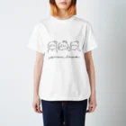 翡翠キセキ公式SUZURIショップの生誕Tシャツグッズ メンバーシルエット Regular Fit T-Shirt