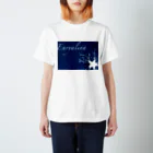 海の生き物のお店～MeriMarMare(ﾒﾘ･ﾏﾙ・ﾏｰﾚ)〜のテヅルモヅルTシャツ-紺- スタンダードTシャツ
